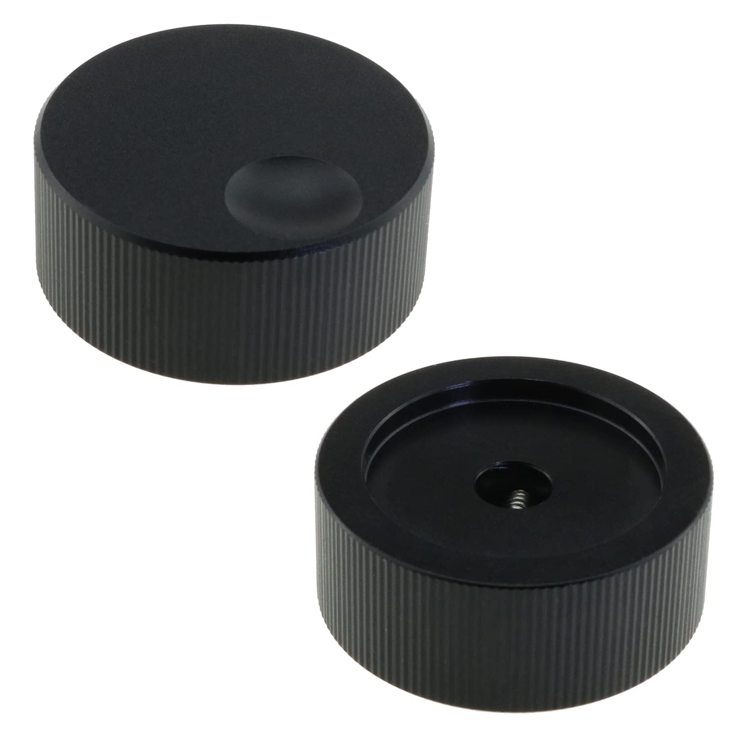 Volume Control Switch Knob Luorng 2Pcs 32X13Mm Aluminum Sound Control Rotary Switch Knob For 6Mm Potentiometer Volume Tuning Kno