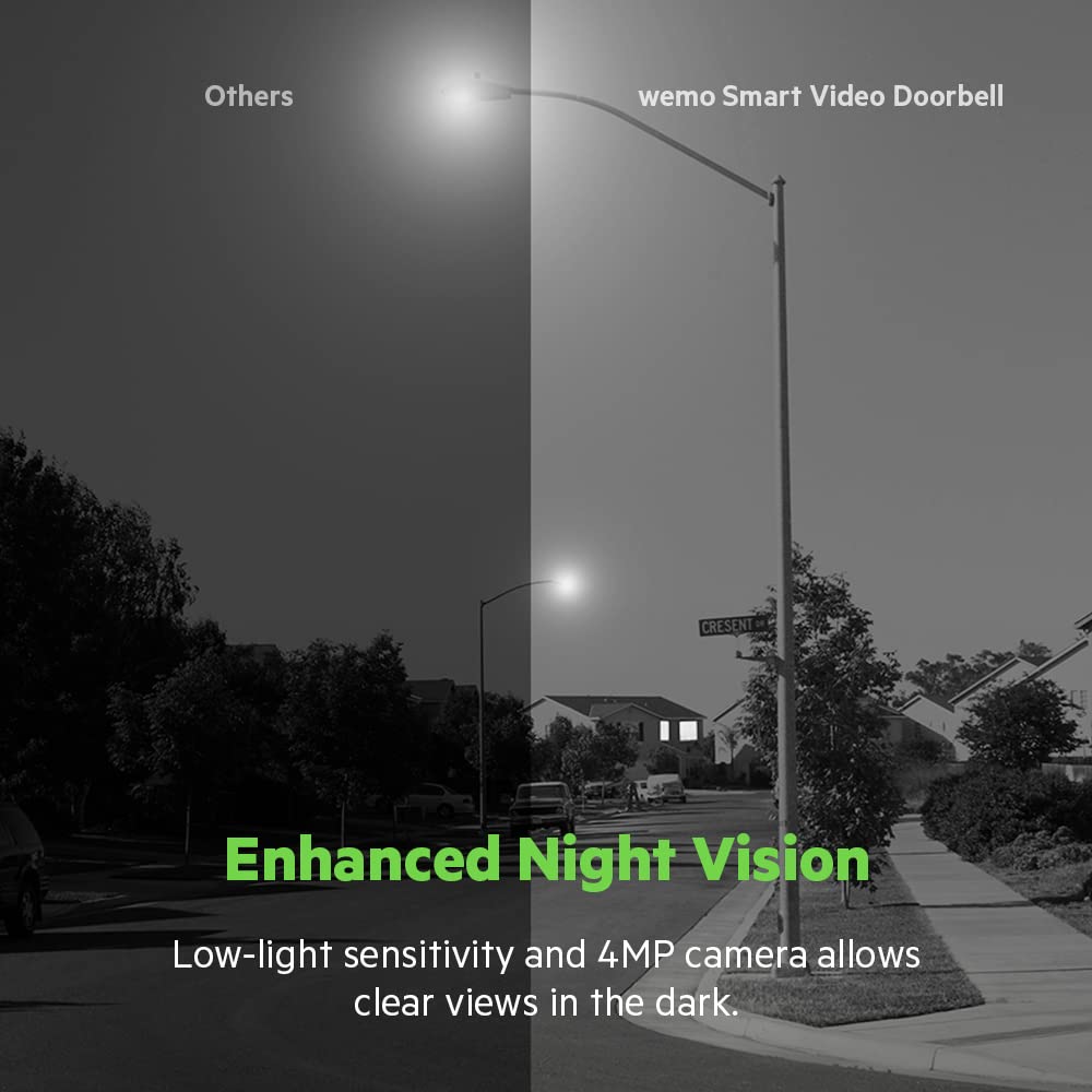 Wemo Smart Video Doorbell   Apple Homekit Secure Video With Hdr   Smart Home Products Video Doorbell Camera   Ring Doorbell For