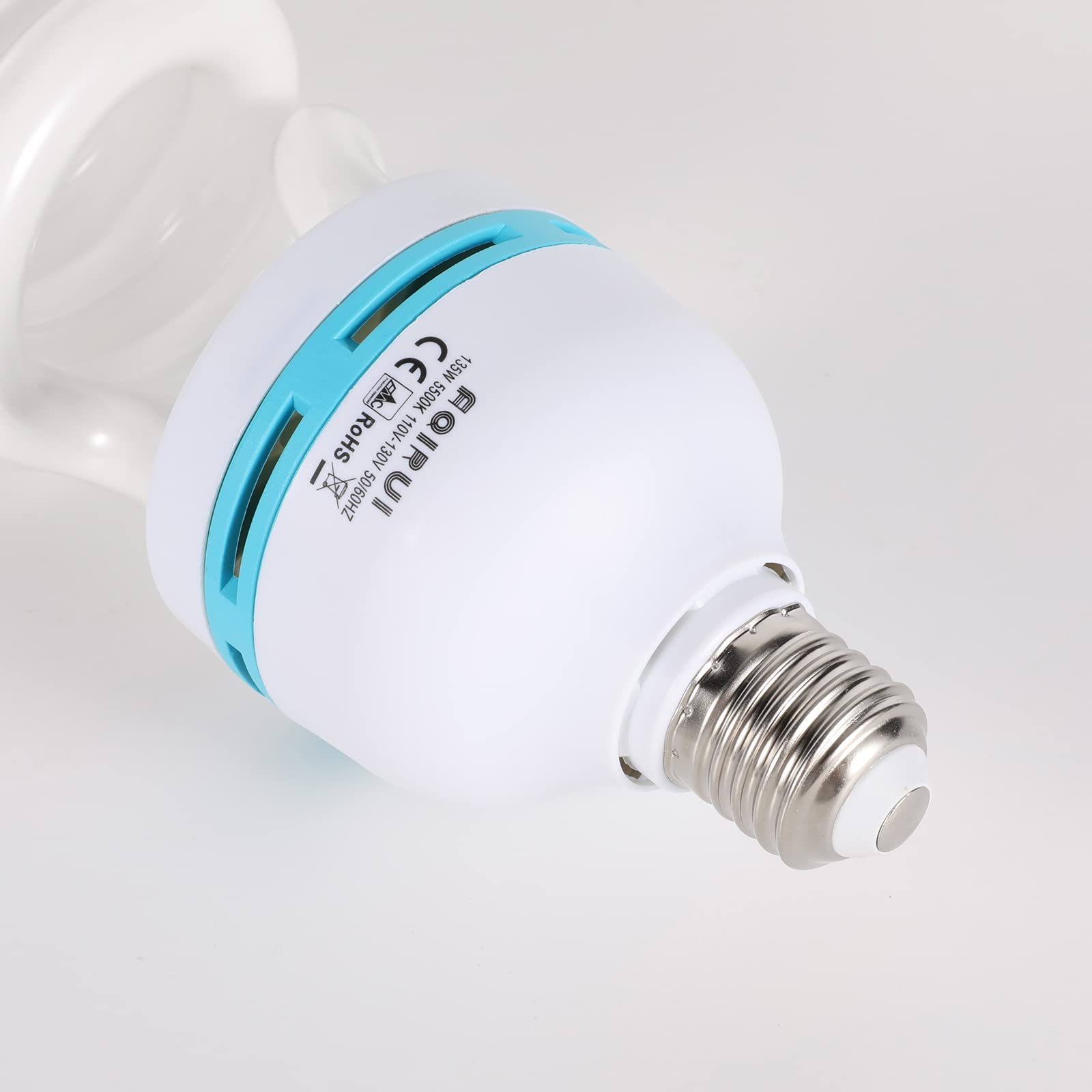 Aqirui 2 X 135W Photography Light Bulb 5500K E27 Socket Cfl Softbox Bulb For Photography Photo Video Studio Lighting