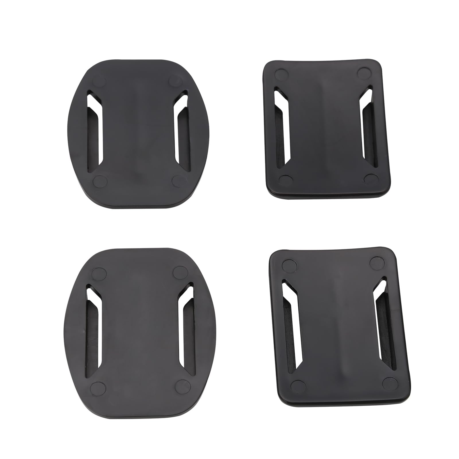 Aketek 4Pcs Curved+4Pcs Flat Adhesive Mounts Sticky For Gopro Hero Cameras