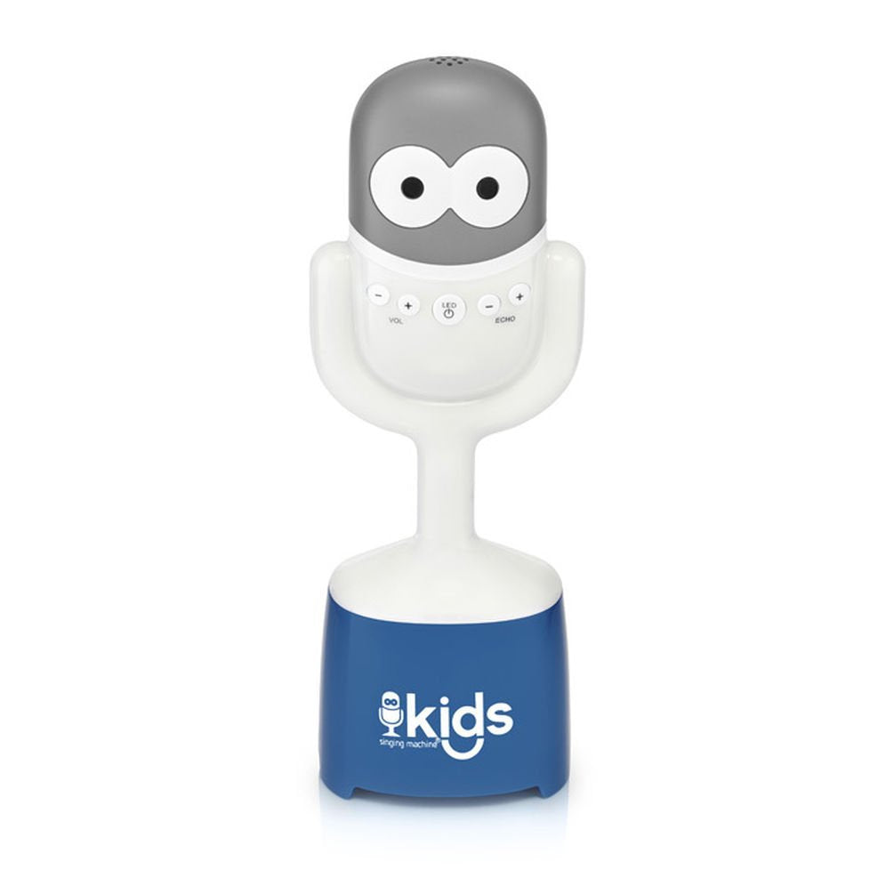 Singing Machine Kids Sm Kids Smk445 Mic Guy Bt Spkr Wrls Mic Glo Lght, White, 4+