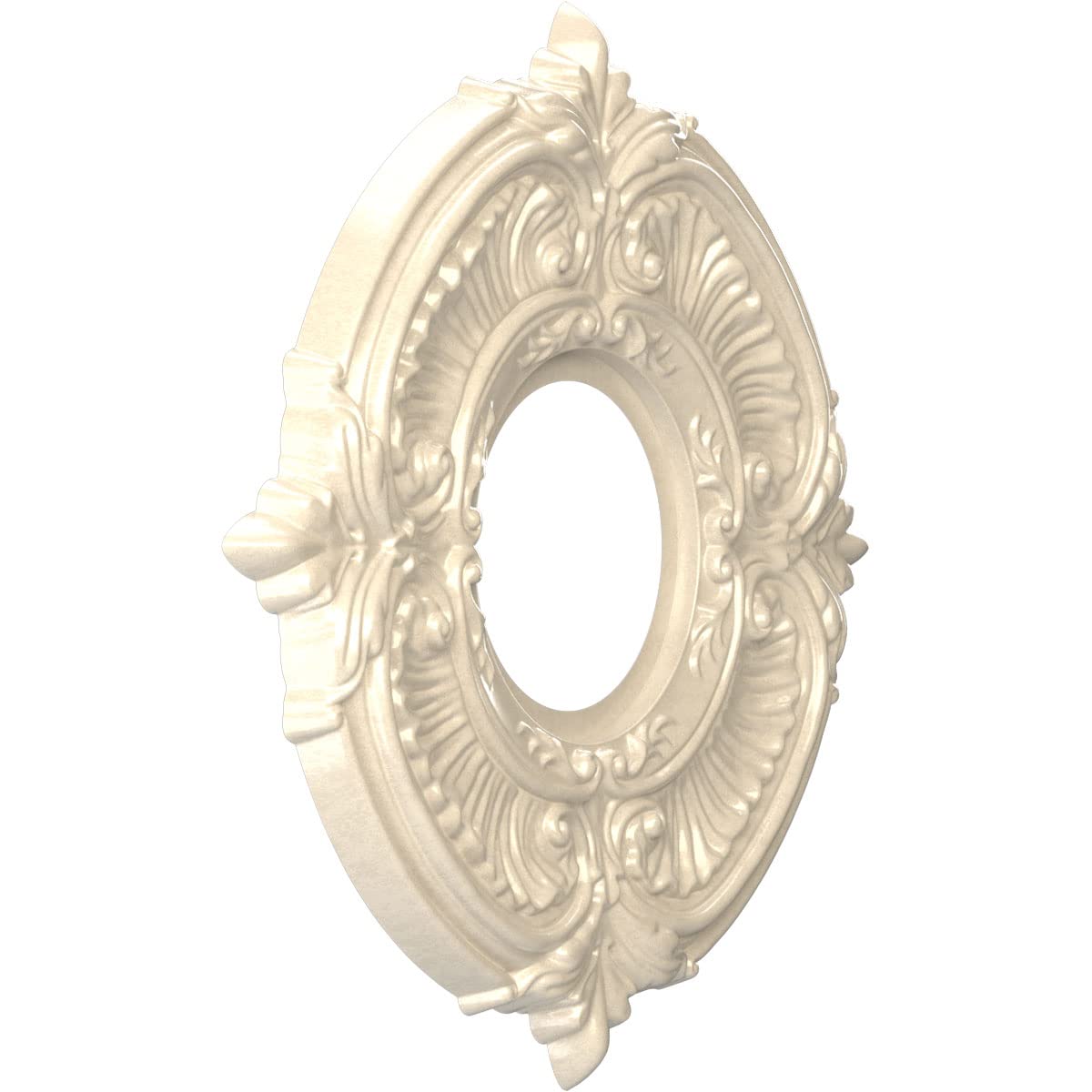 Ekena Millwork Cmp10Atepe Attica Thermoformed Pvc Ceiling Medallion (Fits Canopies Up To 4 1/8), 10Od X 3 1/2Id X 3/4P, Universa