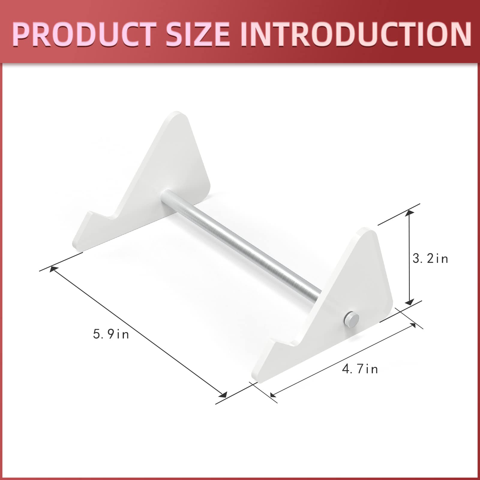 Yimagujrx Runjrx Mechanical Keyboard Acrylic Display Stand, 1-Tier, White Acrylic