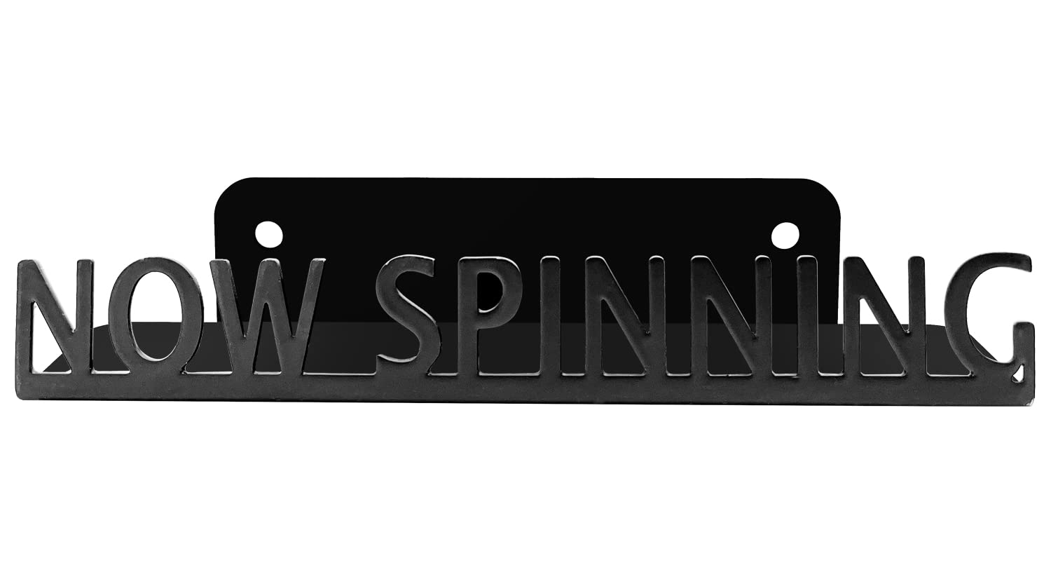 Ahomiwow Metal Now Spinning Vinyl Record Stand Wall Mount Album Player Display Lp Shelf Black Modern Vintage Vinyl Record Displa