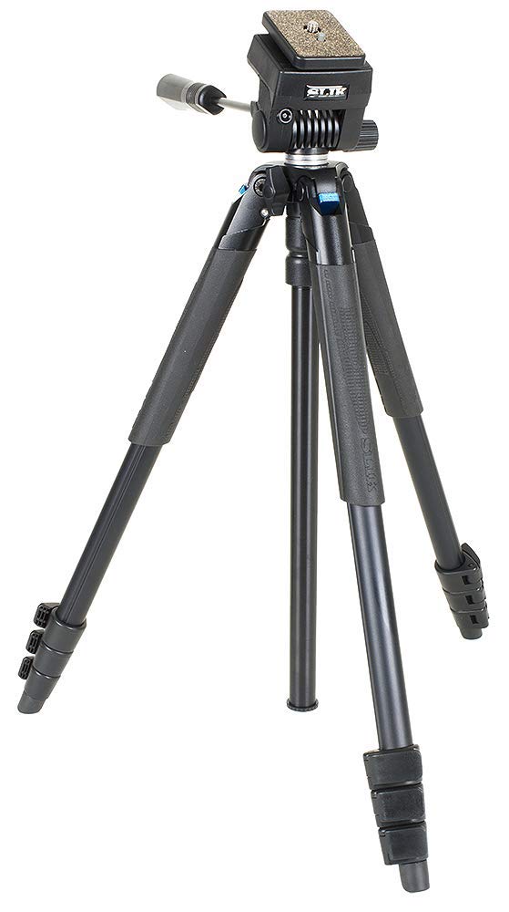Slik Video Sprint Iii Travel Tripod W/Sprint Video Head For Mirrorless/Dslr Sony Nikon Canon Fuji Cameras And More   Black (617 521)
