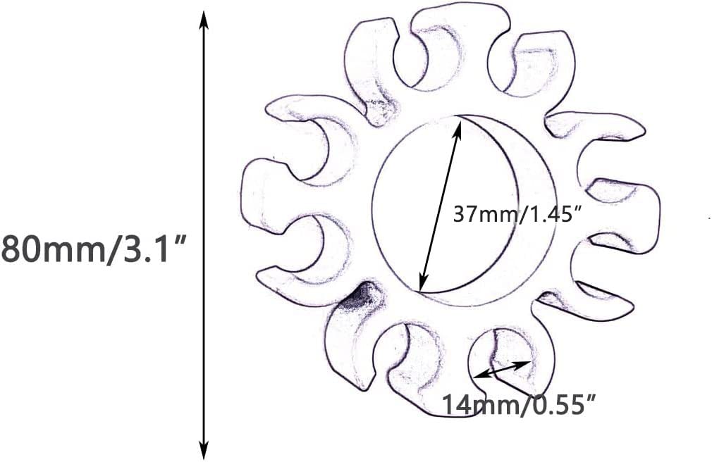 Jiayouy Silicone E Drum Stick Holder Clip Holds Up To 4 Pairs Drumsticks Holder Display Stand Drumstick Accessories (Black)