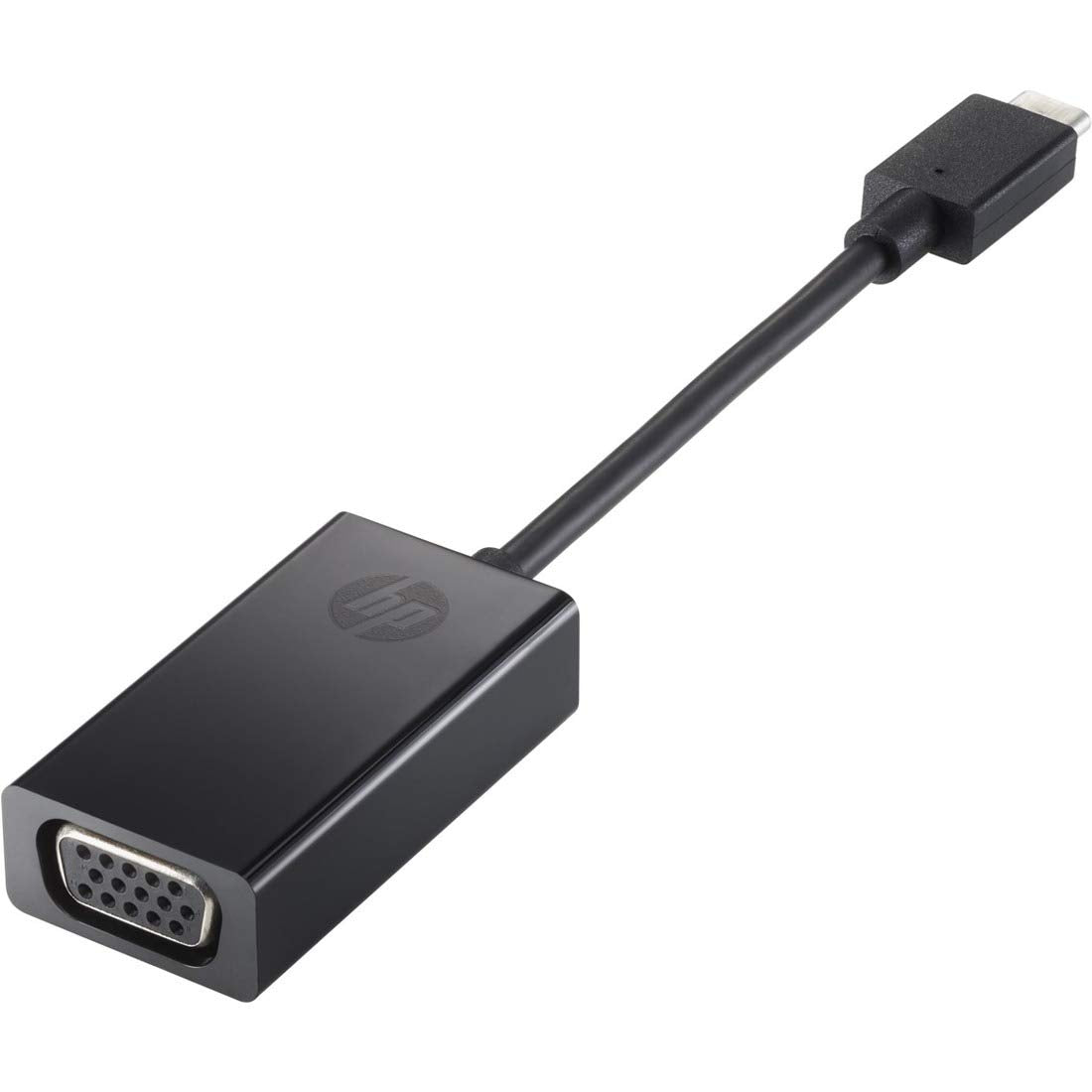 HP - External Video Adapter - VGA - USB-C - Black – Electroeshop