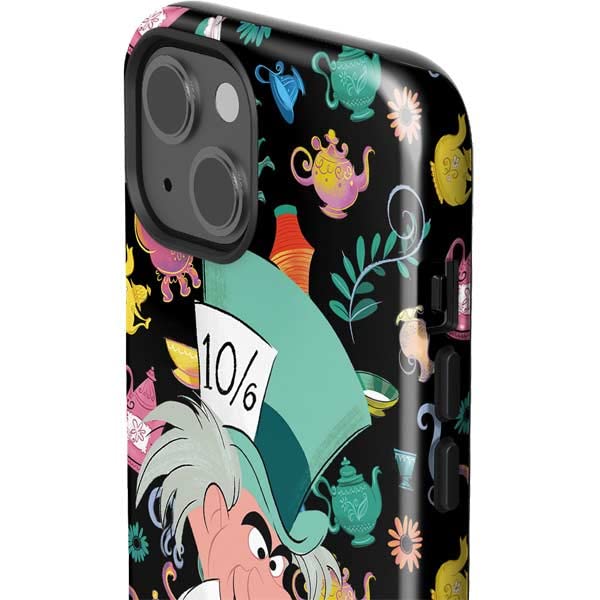 Skinit Impact Phone Case for iPhone 13 Disney The Mad Hatter Black