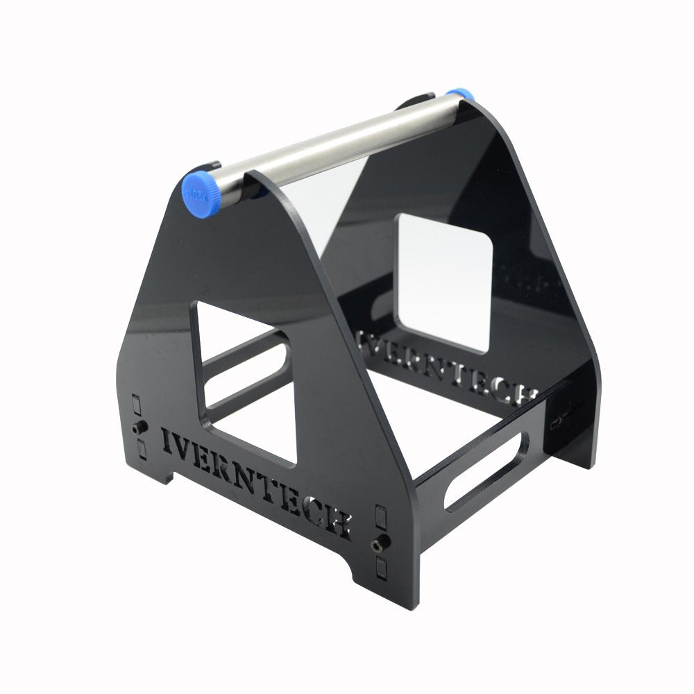 Iverntech 1 Spool Acrylic 3D Printer Filament Holder Mount Rack For Pla, Abs, Wood, Tpu, Nylon, Flexible Materials