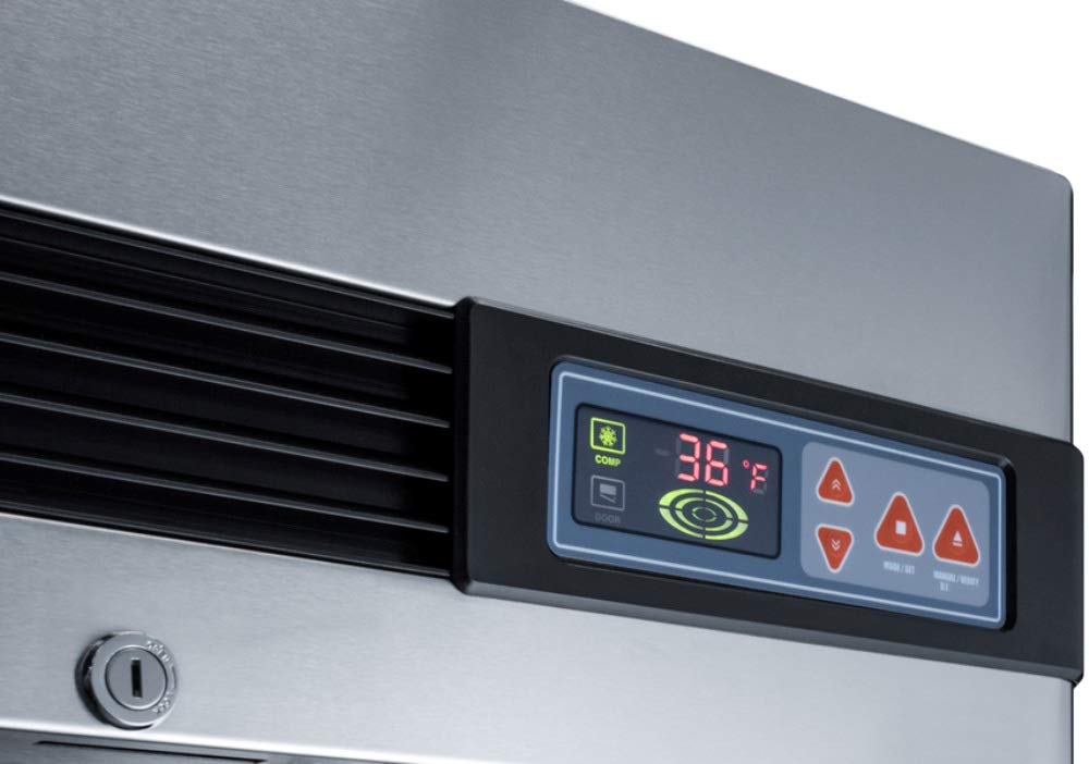 Summit Scrr492 56 Reach-In Refrigerator With 49 Cu. Ft. Capacity Self-Closing Doors Temperature Alarm And Automatic Defrost In S