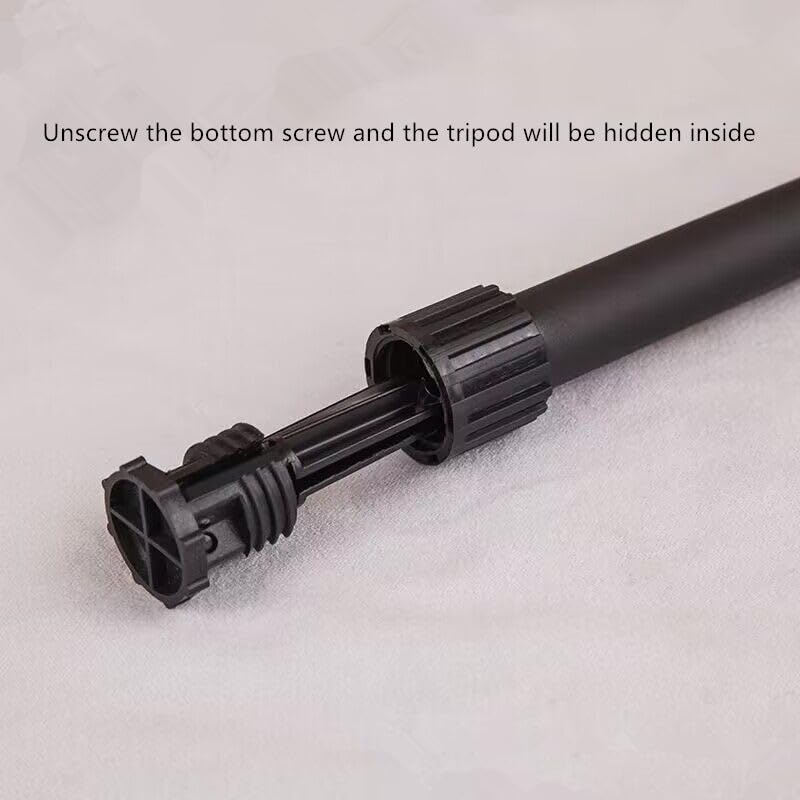 Liyafy Portable Flute Stand Holder Metal Foldable Support 4 Leg Stand Wind Instrument Accessory Black