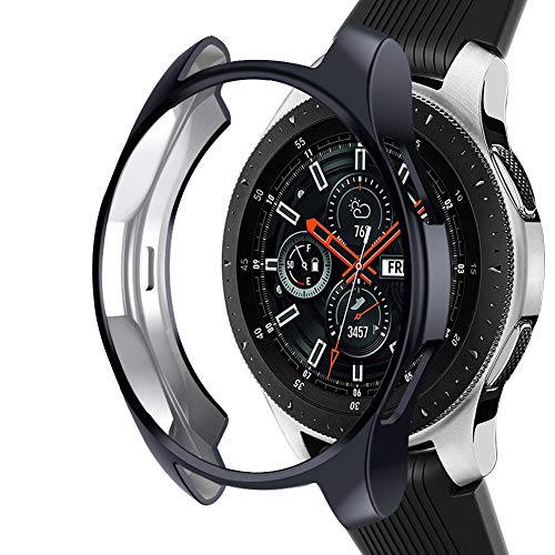 Nahai Tpu Slim Plated Case For Samsung Galaxy Watch 46Mm   Shock Proof Cover With Electroplate Design
