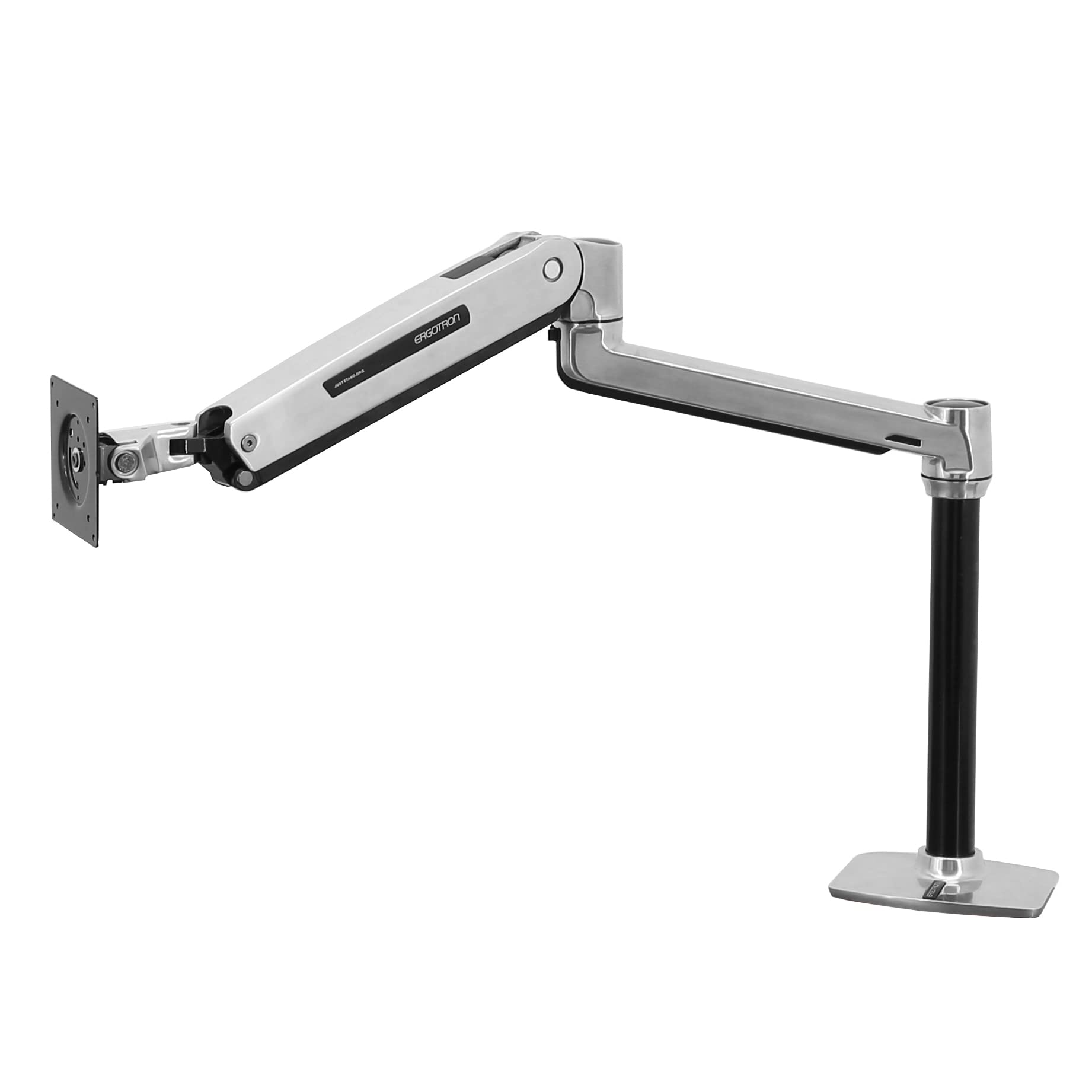 Ergotron � LX Sit Stand Single Monitor Arm, VESA Desk Mount � for Monitors Up to 42 Inches, 7 to 25 lbs � Polished Aluminum