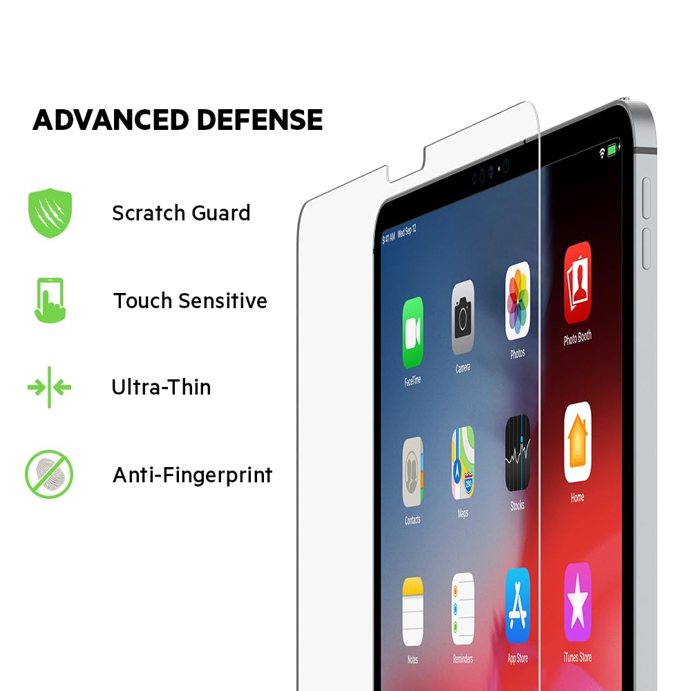 Belkin Screenforce Tempered Glass Screen Protector For Ipad Pro 12.9A (2018 Model)