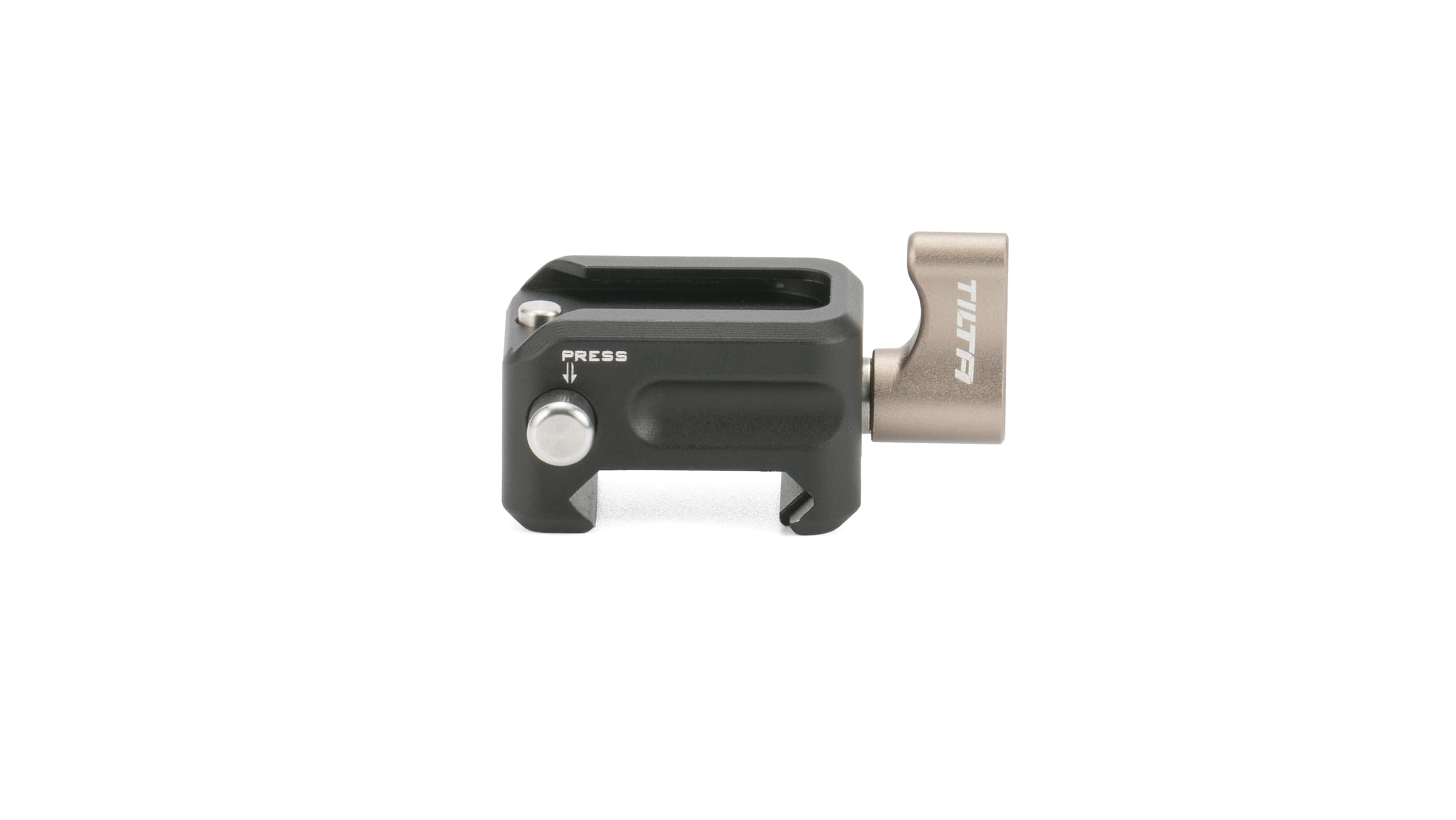 Tilta NATO Clamp to Cold Shoe Adapter - Black | NATO Connection | Cold Shoe | Safety PIN | Adjustable | Lightweight & Durable | 