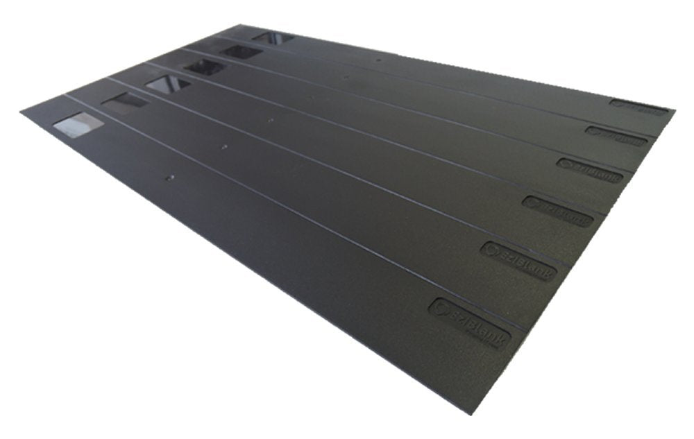 19'' Black Blanking Panels   10 Sheets Of 6U Per Carton   Easy, Tool Less Installation