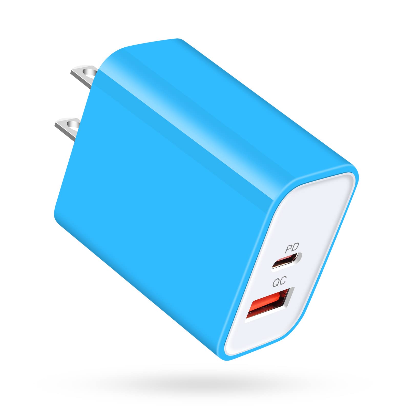 Usb C Charger Block, 20W Dual Port Pd&Qc 3.0 Fast Charger Adapter For Samsung Galaxy S22 S21 Fe A13 5G A53 A03S A52, Pixel 7 Pro 6A 5 4Xl, Type C Wall Charger Plug For Iphone 14 13 12 11 Pro Max Se