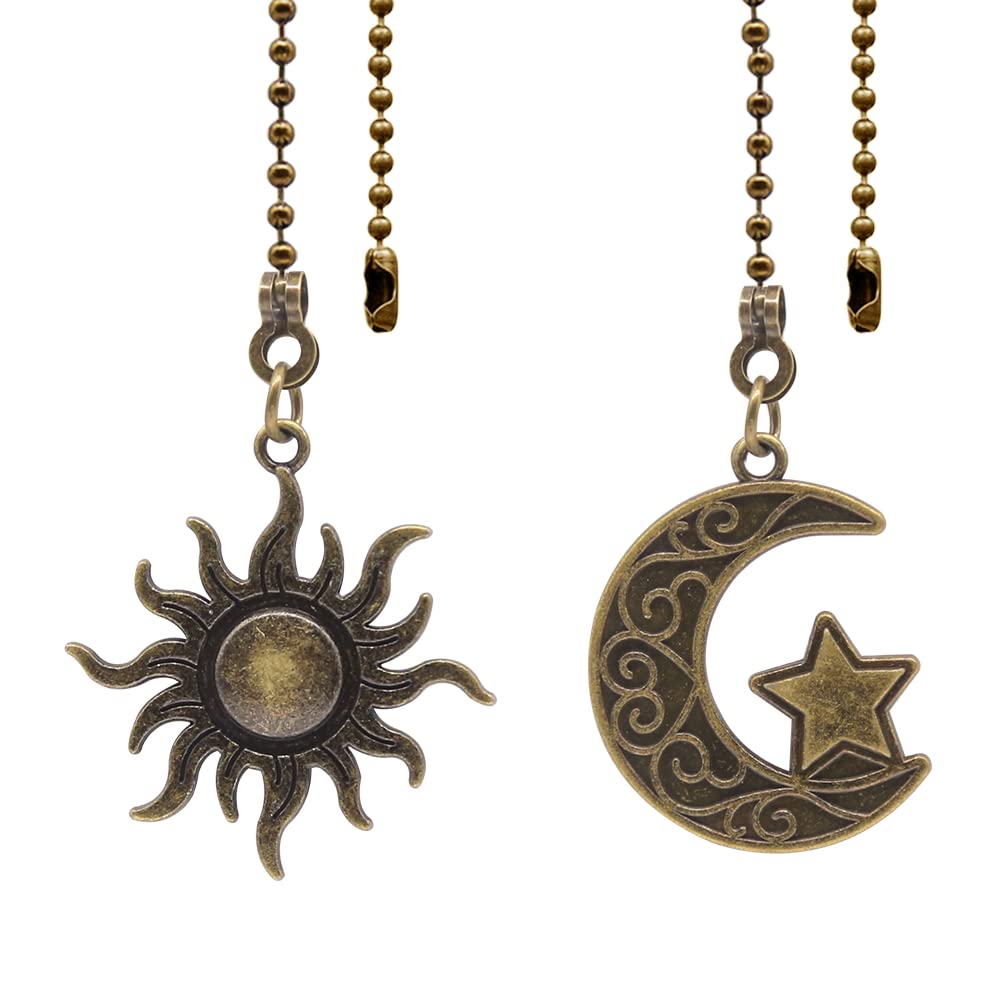 Dotlite Ceiling Fan Pull Chain Set Decorative Totem Bohemia Pull Chain Pendant Extension 12 Inches Lighting Fan Beaded Ball Fan