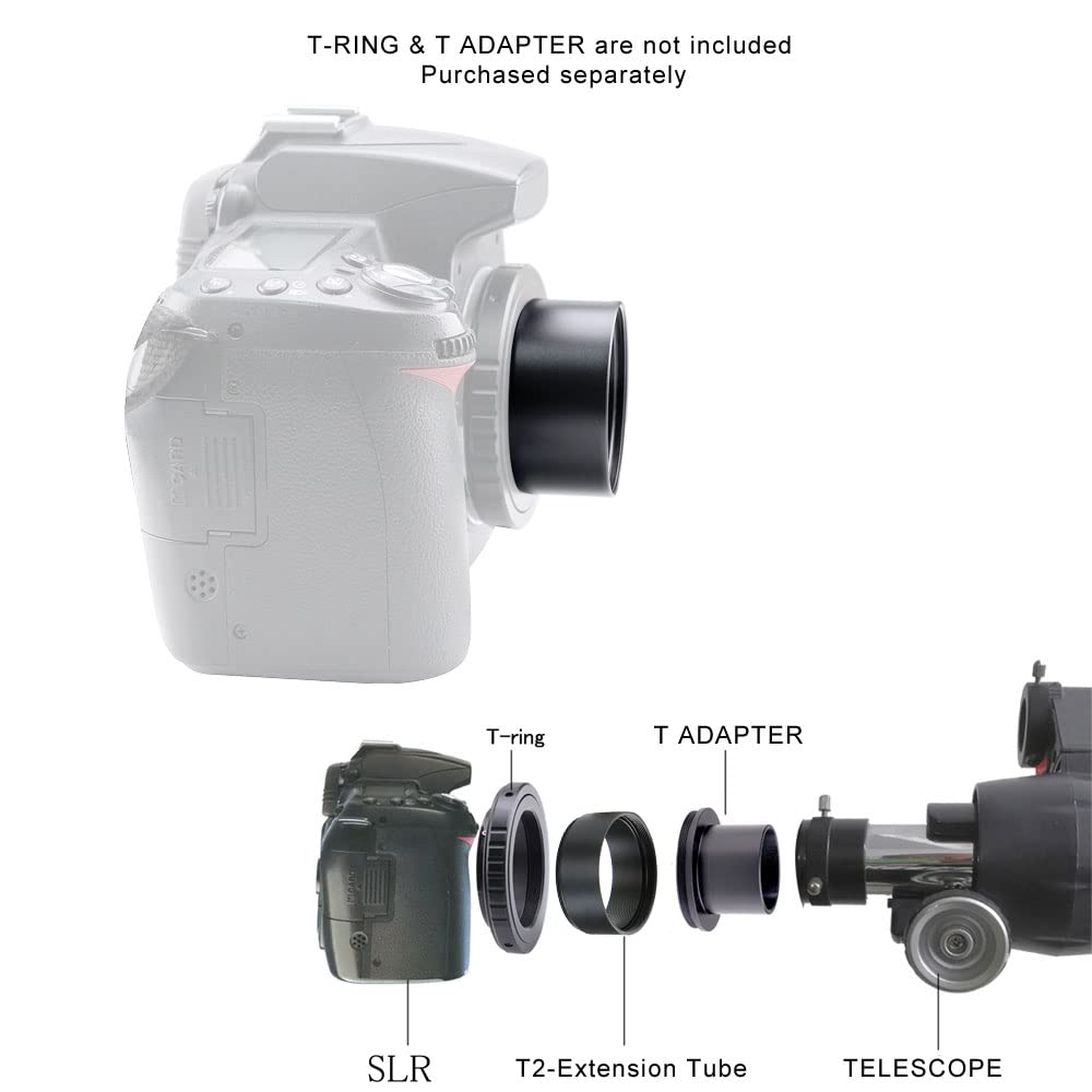 Starboosa Telescope T2 Extension Tube Kit For Slr Cameras And Eyepieces   Length 5Mm X3; 7Mm X3; 15Mm X3   M42X0.75 On Both Side