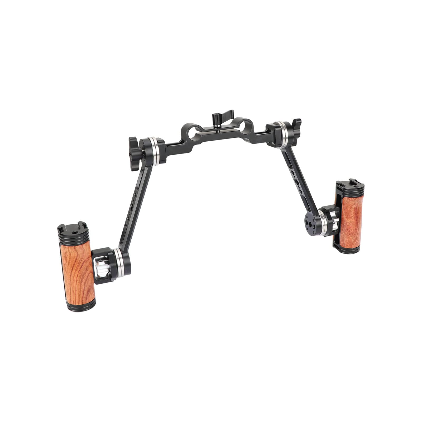 Szrig Adjustable Handle Grip With M6 Rosette Extension Arm & 15Mm Railblock For Dlsr Camera Shoulder Rig