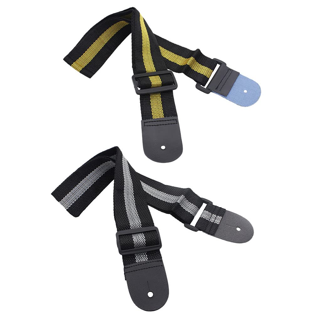 Ubervia 2Pcs Guitar Straps Acoustic Guitar Straps Widen Bass Belts