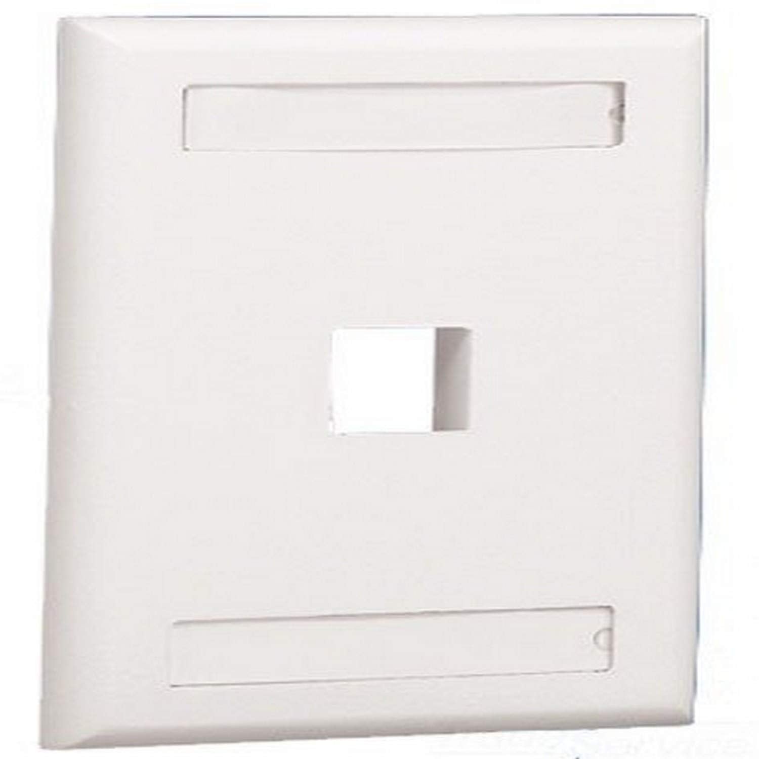 Panduit Nk1Fwhy 1 Gang 1 Port Faceplate With Label, White
