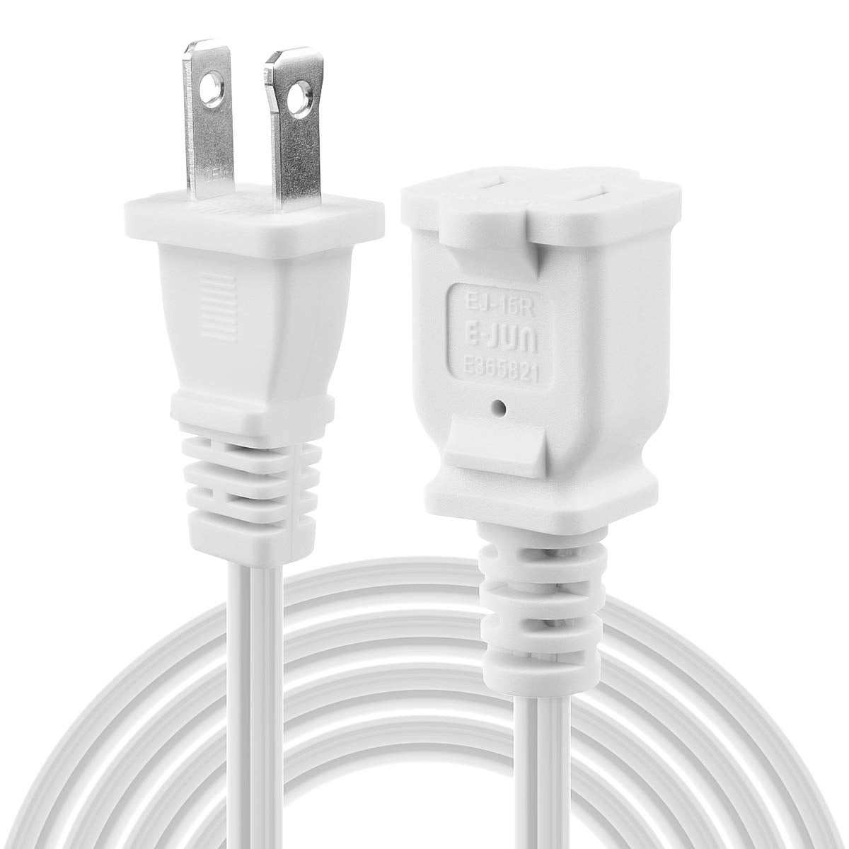 Us Ac Power Extension Cable Cord Spt 2 16Awg/2C 125V 13A 2 Prong Polarized Male To Female Extension Cord For Nema 1 15P To Nema