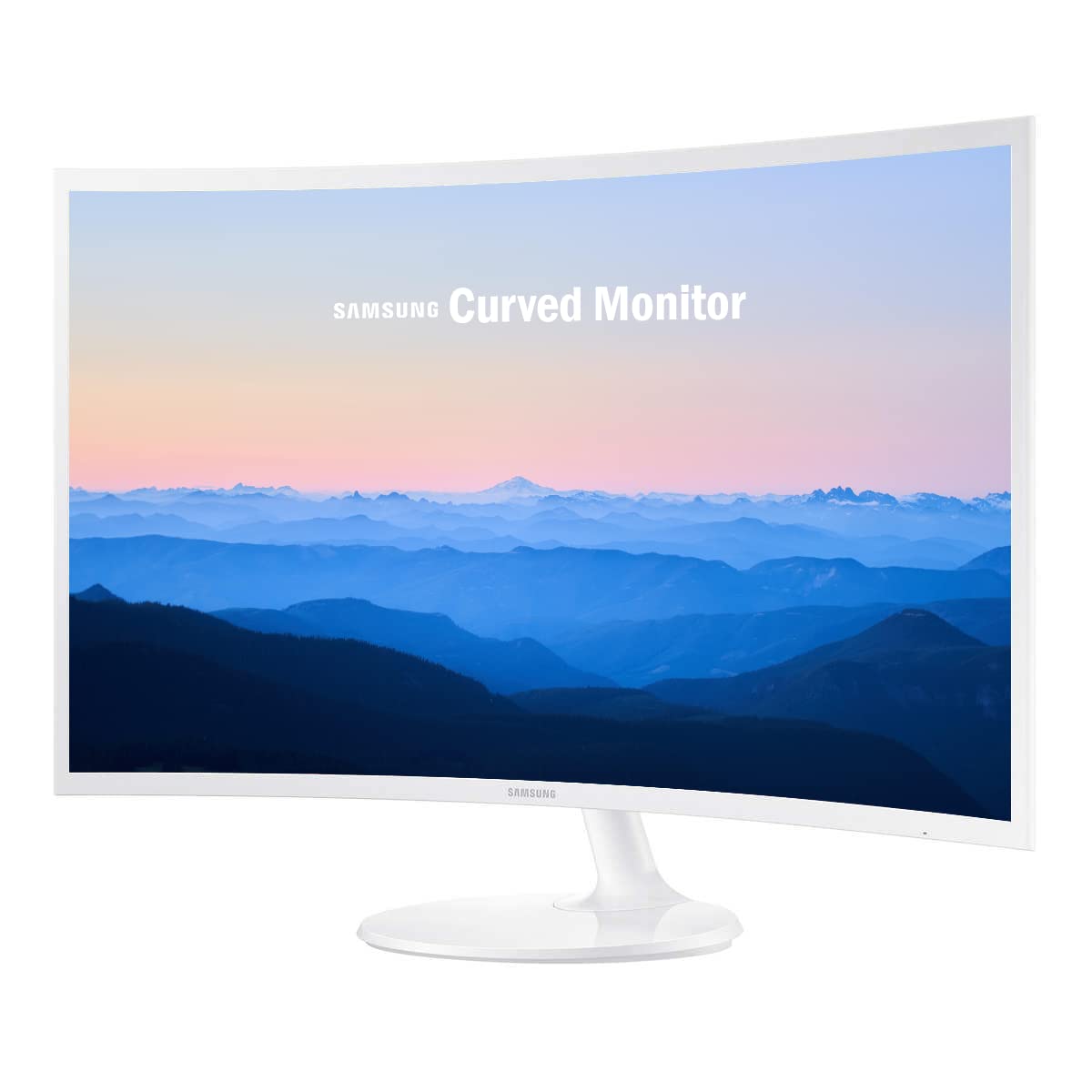 Samsung 27    Curved 1080P Full Hd Ultra Slim Computer Monitor, Amd Freesync, Hdmi, Vga, 4Ms, Vesa Mountable, Nly Hdmi Cable, Wh