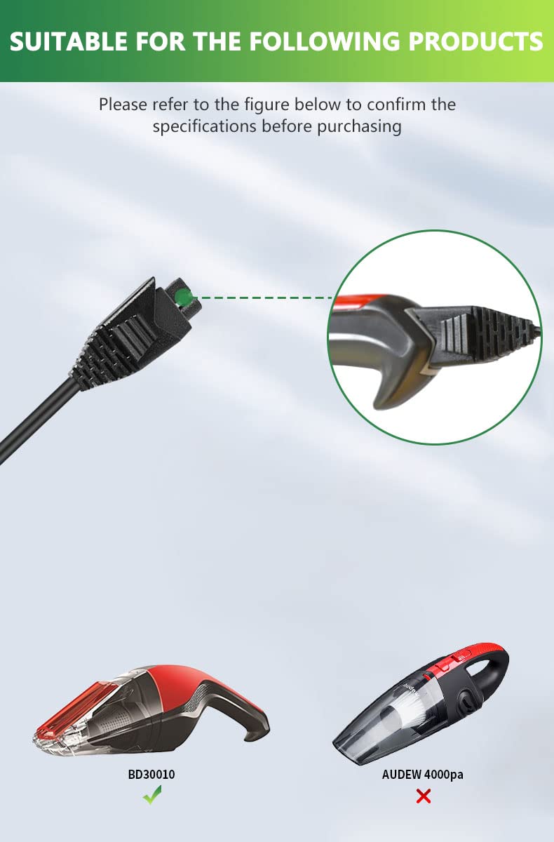 Czepa 8V Charger Compatible With Dirt Devil Quick Flip Replacement 8V Handheld Vacuum Bd30010 Partnamber 440009122 Power Supply