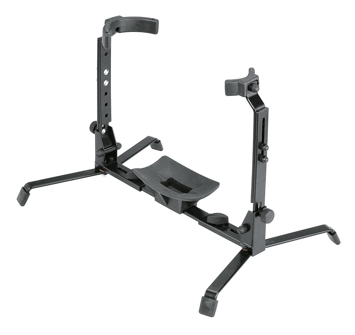 K&M Konig & Meyer 14941 000 55 Baritone Stand | Adjustable Height / Width | Rubber Covered Arms | Sturdy Instrument Support | Use W/Tenor Horn Models | Folds Potable | German Made Black