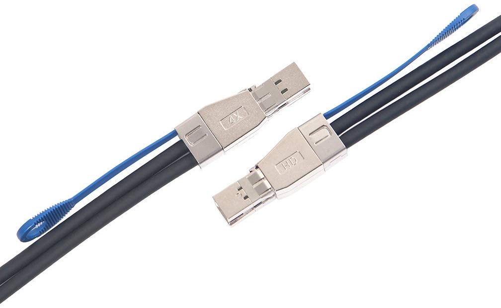 Sff 8644 To Sff 8644 Mini Sas Hd Data Server Raid Cable, 12G External Mini Sas 26Pin Cable For Hard Disk Server, San, Raid Card,