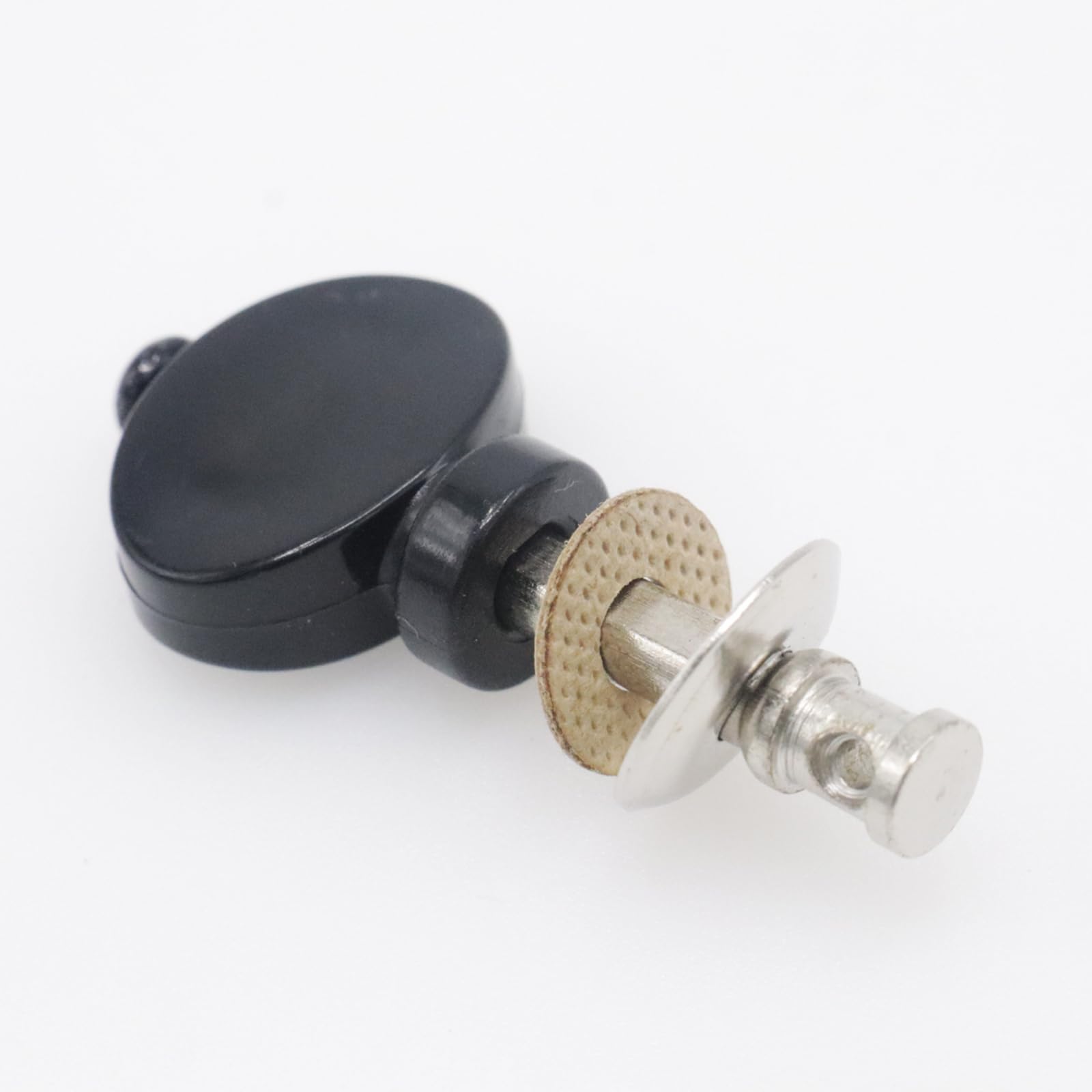 Cashbeat 4Pcs Black Ukulele Tuning Pegs, Metal Pin Machine Heads Tuners With Plastic Buttons For Precise Tuning, Replacement Par
