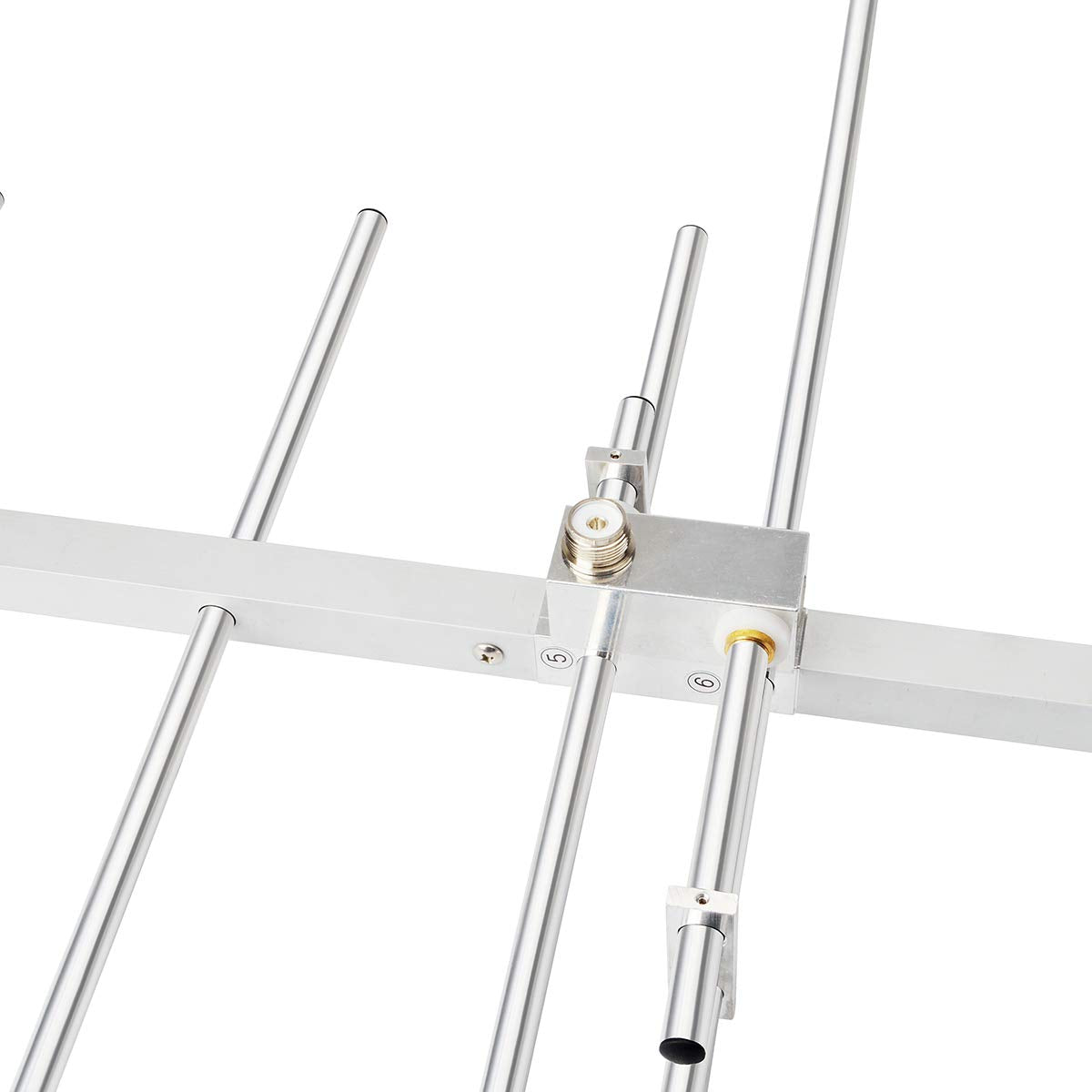 Hys Dual Band 9.5/11.5Dbi 100W Yagi Antenna 8 Element Beam 2 Meter/70 Cm Vhf/Uhf Outdoor Yagi Antenna With U Bolt For 144/430Mhz