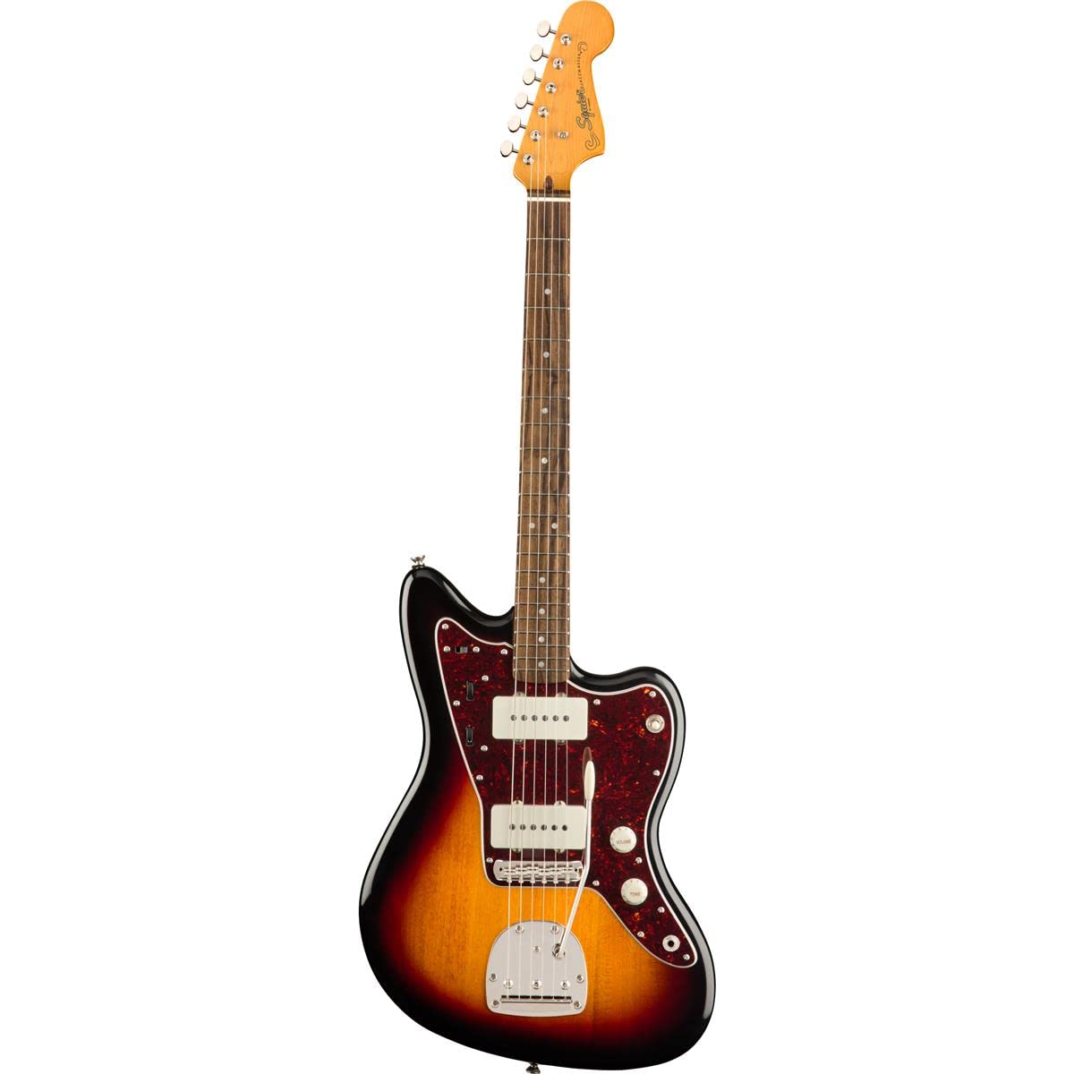 Squier Classic Vibe 60s Jazzmaster Electric Guitar, with 2-Year Warranty, 3-Color Sunburst, Laurel Fingerboard