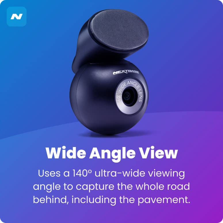 Nextbase 222Xr 1080P Dash Cam + Rear Cam Hd In Car Mini Camera With Parking Mode, Night Vision, Automatic Loop Recording And Fil