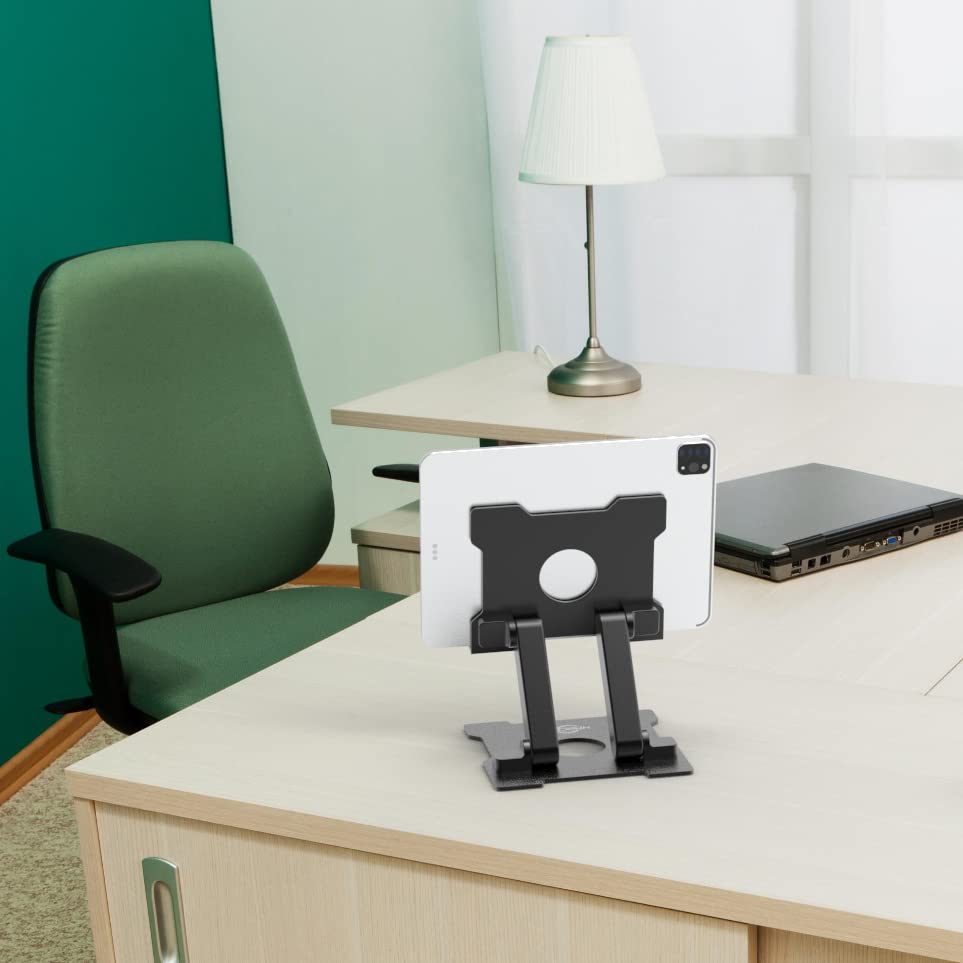 Kabcon Tablet Stand,Adjustable Drawing Tablet Holder Eye Level Aluminum Solid Tablet Stand Holder For Desk Portable Monitor, Sta