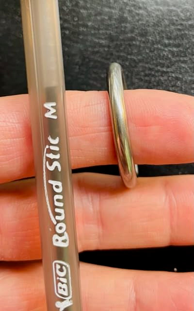 4 Pieces Stainless Steel 316 Round Ring Welded 5/32'' X 1'' (4Mm X 25Mm) Marine Grade O   Ring Anillo Redondo