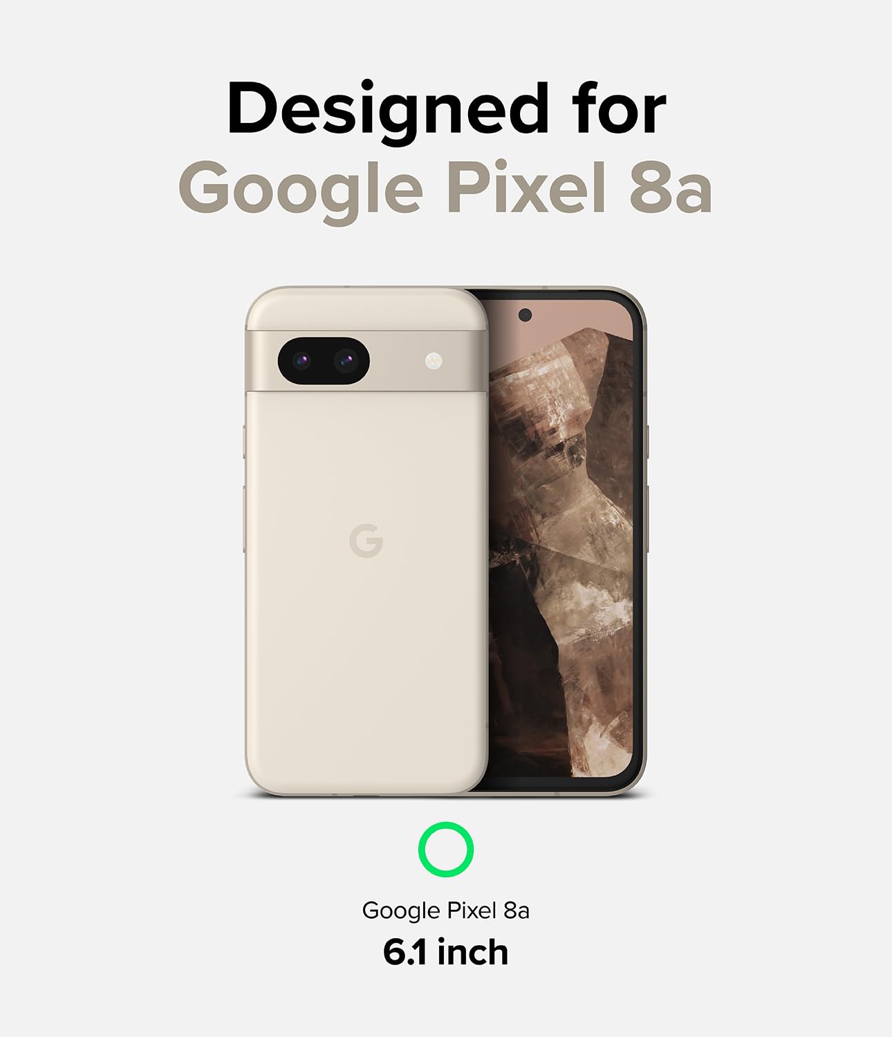 Ringke Fusion [Oil & Dirt Resistant] Compatible With Google Pixel 8A Case, Anti-Fingerprint Technology Prevents Oily Smudges Pho