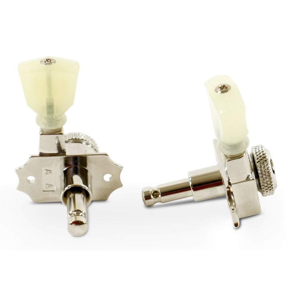 Kluson Revolution 3X3 Locking Tuners, Keystone Buttons   Nickel