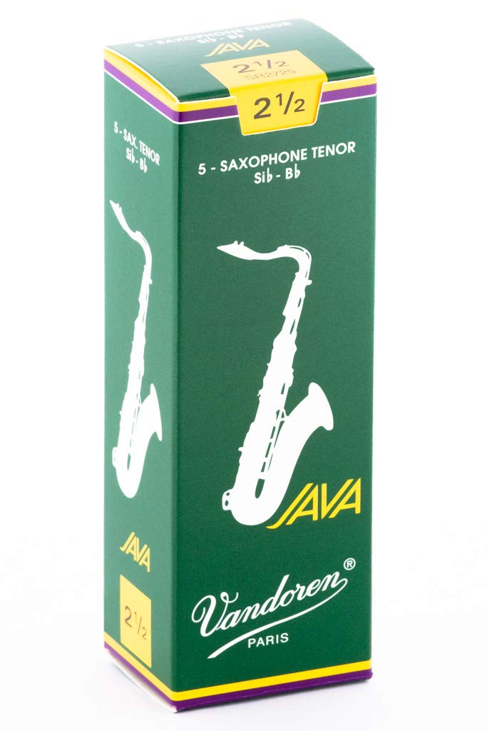 Vandoren Sr2725 Tenor Sax Java Reeds Strength 25 Box Of 5