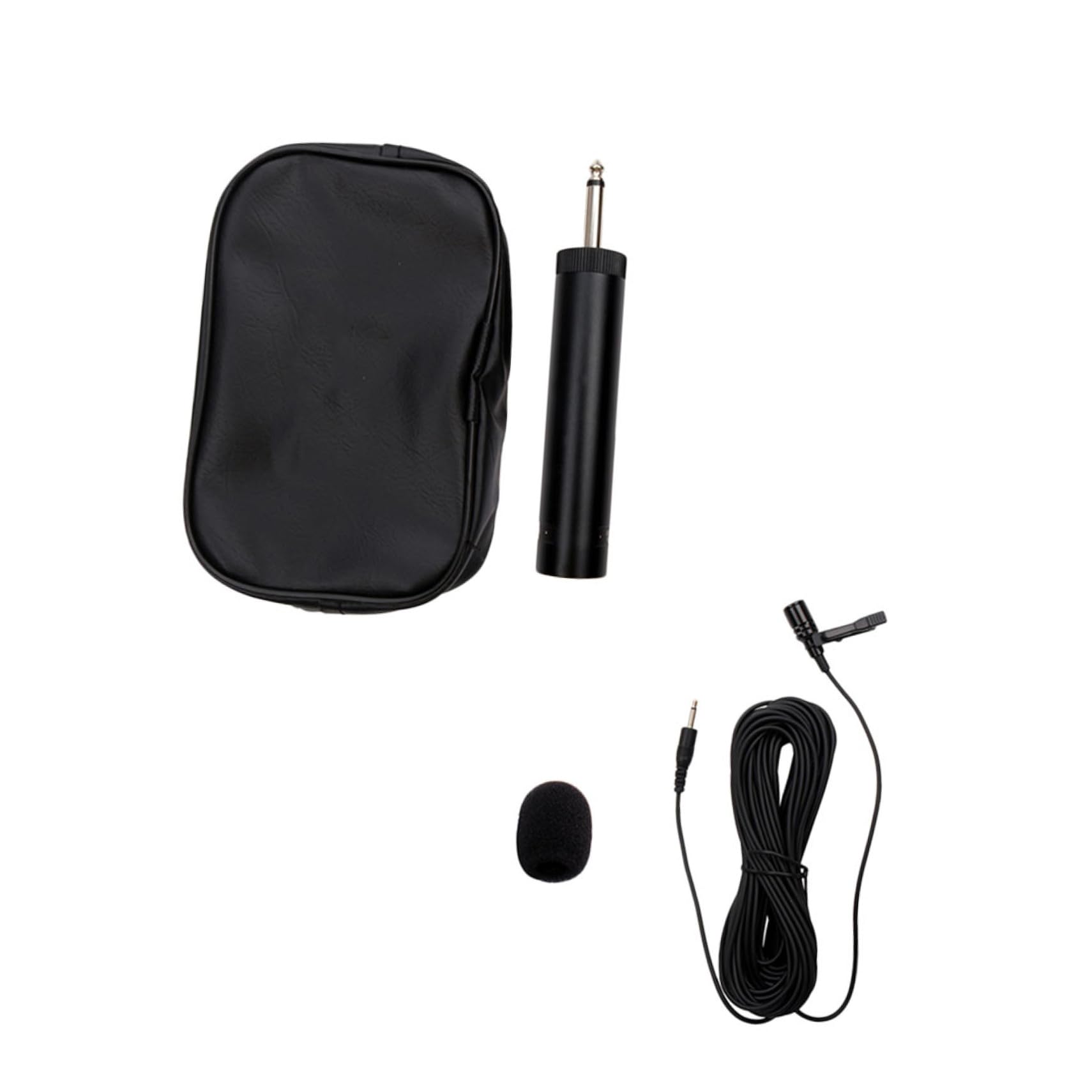 Hemoton 1set Clip Saxophone Condenser Microphone Storage Bag Lightweight Musical Instrument Pickup Easy Install Portable Design 