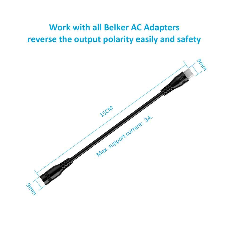 Belker 2 Pin Polarity Reverse Converter Cable Plug Universal Ac Adapter B013Ujazy8 B078Lsvvtb