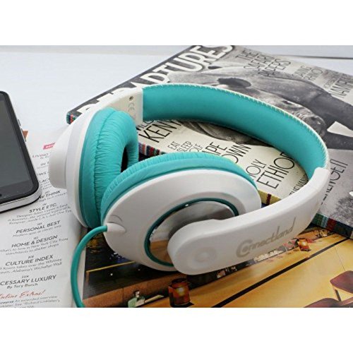 Connectland Stereo Wired Headphone & Microphone Lightweight 40Mm Speaker Music Gaming Stylish Teal Cl Aud63035