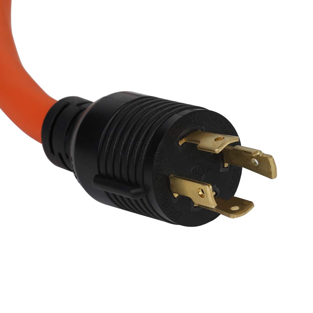 50Cm(1.5Ft) Nema L14 30P To 6 50R Heavy Duty # Awg10 Stw 30 Amp Plug To 50 Amp (Welder) Socket Adapter Cable, Adapter Cord 30A G