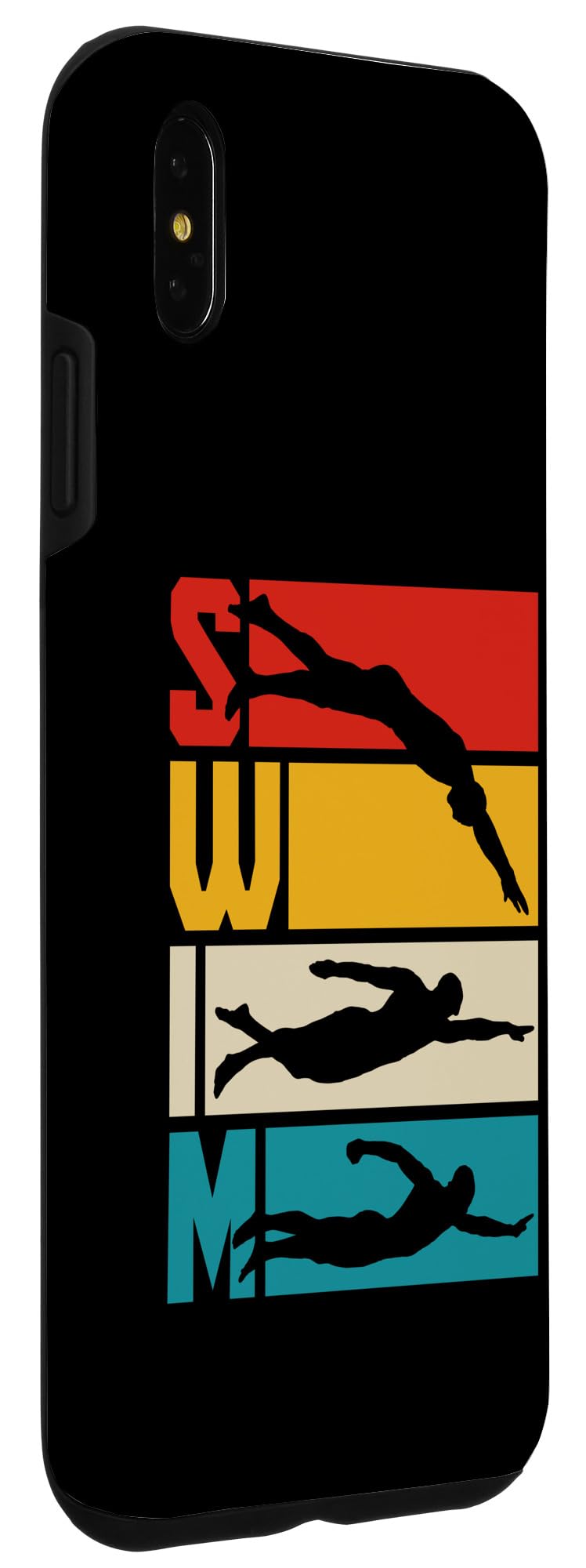 Iphone Xs Max Swim Swimming Vintage Retro Swimmer Case