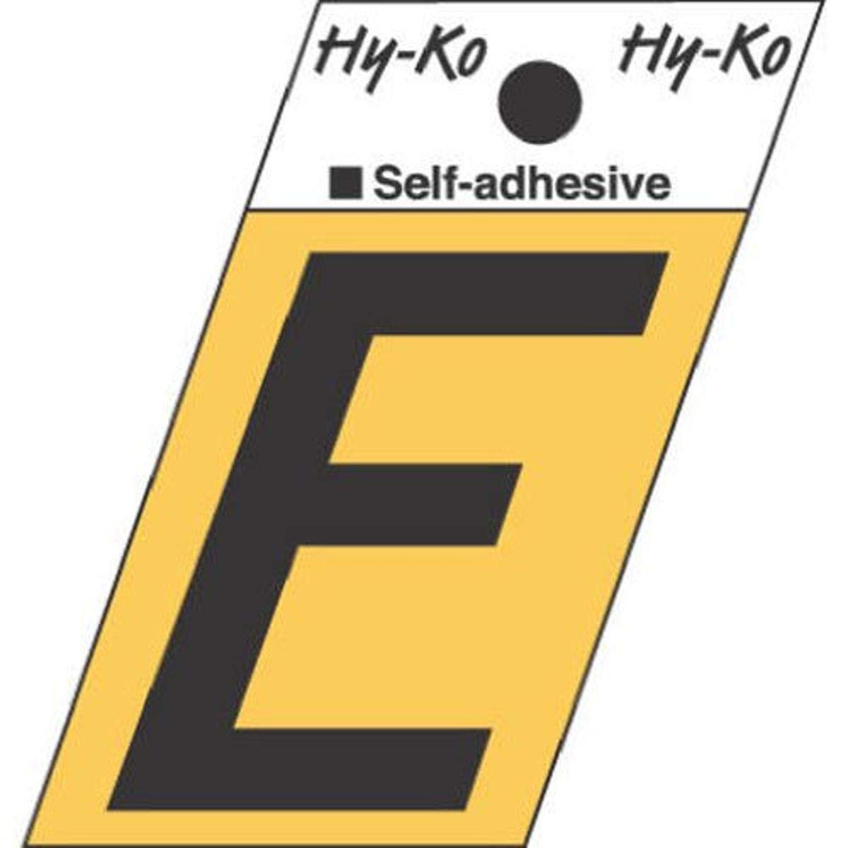 Hy Ko Gr 10/E Aluminum Angle Cut With Letter E, 1.5'', Black