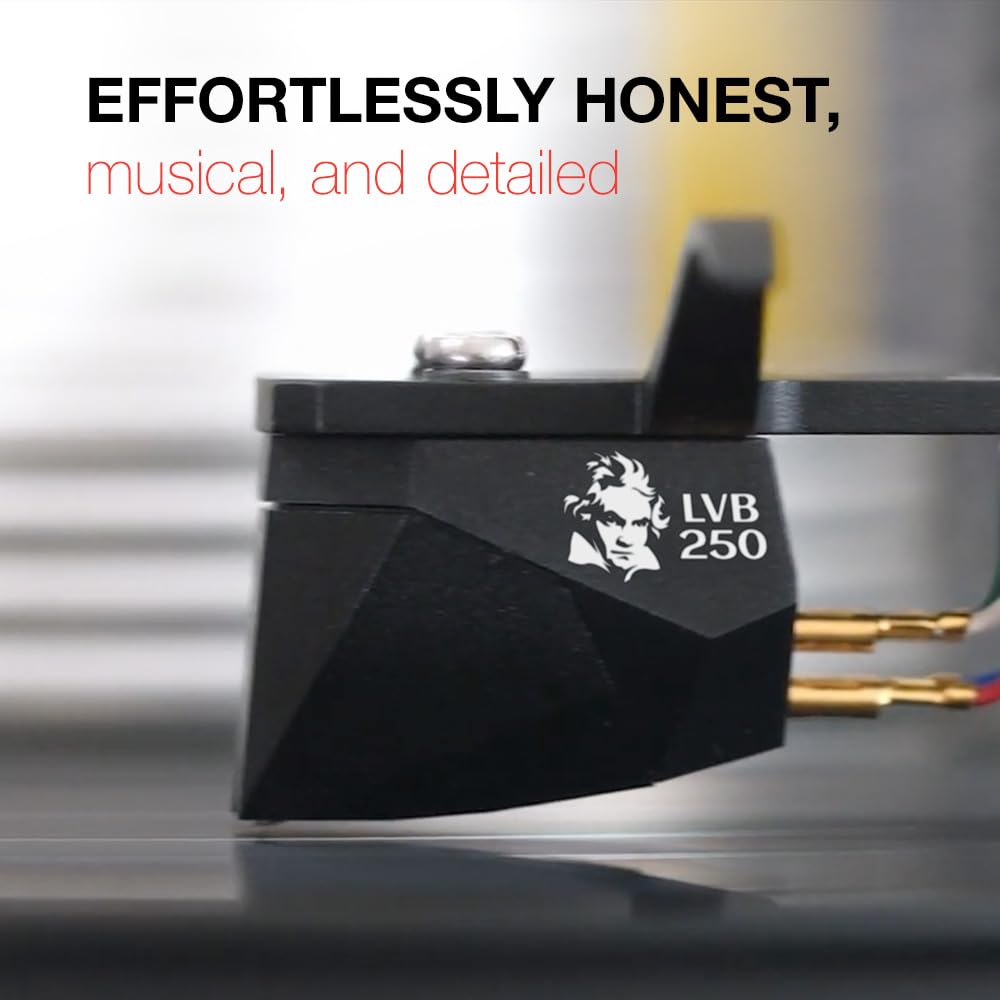 Ortofon 2M Black Lvb Premounted   2M Black Lvb Pickup Mounted On Sh 4 Black Headshell | Easy Mount On S Shaped Tone Arms | Black