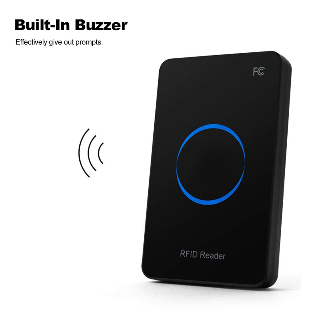 Archuu Rf Uhf Rfid Card Reader Writer, 915Mhz Rfid Reader Writer With Led Display, Smart Contactless Usb Interface, Card Duplica