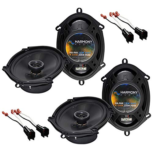 Harmony Audio Bundle Compatible with 2005-2009 Ford Mustang (2) HA-R68 5x7 6x8 New Factory Speaker Replacement Upgrade Package 2