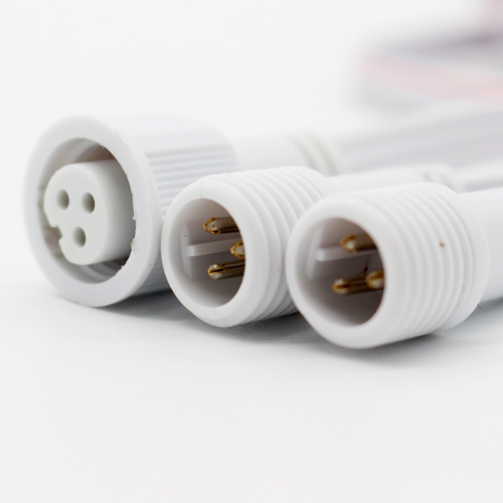 Permanent Outdoor Lights Extension Lead Waterproof Cord,Waterproof Extension Cable 3Pin,Ip68 Extension Cable